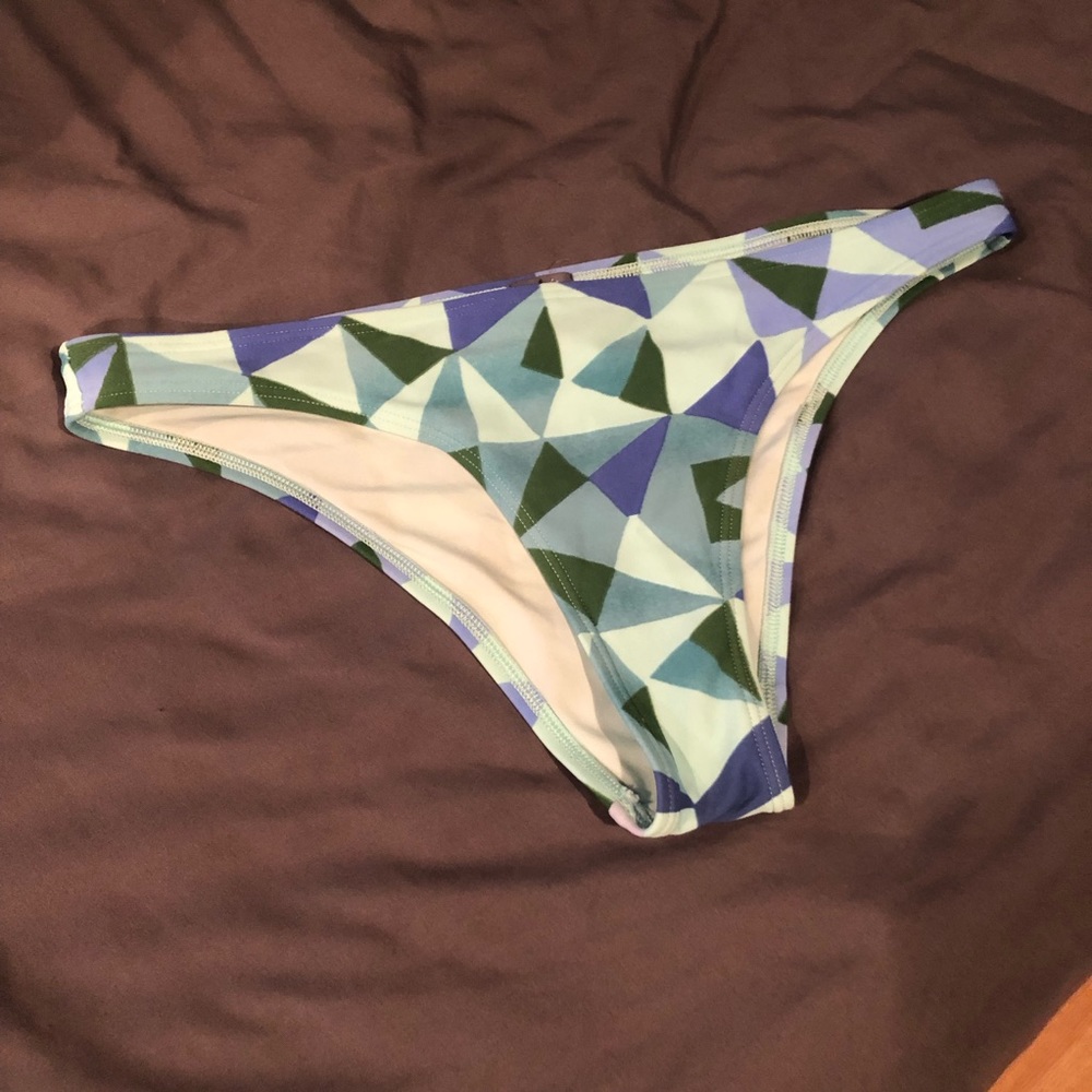 NWOT Aerie Geo Cheeky Bikini Bottoms! 💙💚